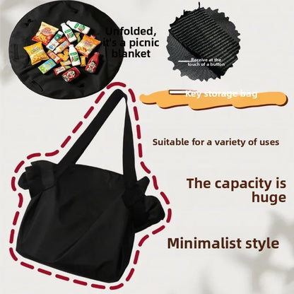 CONVERTIBLE TOTE-TO-MAT BAG.