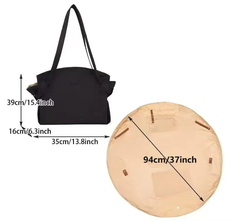CONVERTIBLE TOTE-TO-MAT BAG