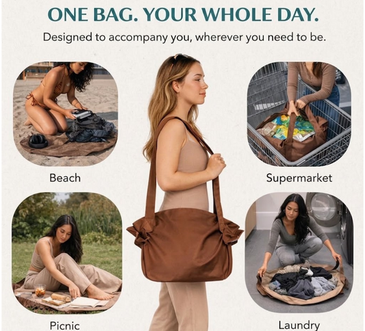 CONVERTIBLE TOTE-TO-MAT BAG